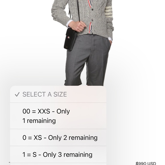 THOM BROWNE Gray 4-Bar Aran Cardigan - Picture 14 of 14